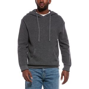 Atm Anthony Thomas Melillo Mens  Waffle Cashmere-Blend Hoodie, Grey